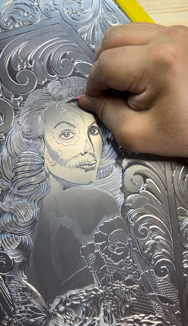 Hilario Lugo master engraver — custom metal art craftsmanship