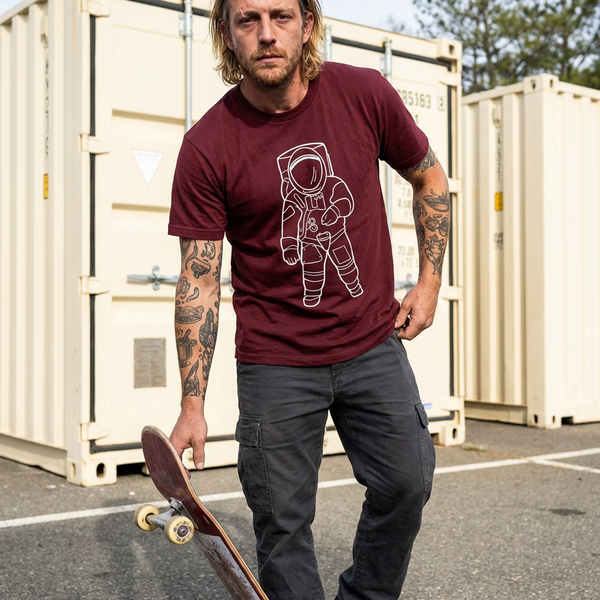 David on set in the classic Astro Tee