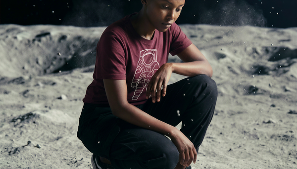 Amara wearing Spacely Astro Tee