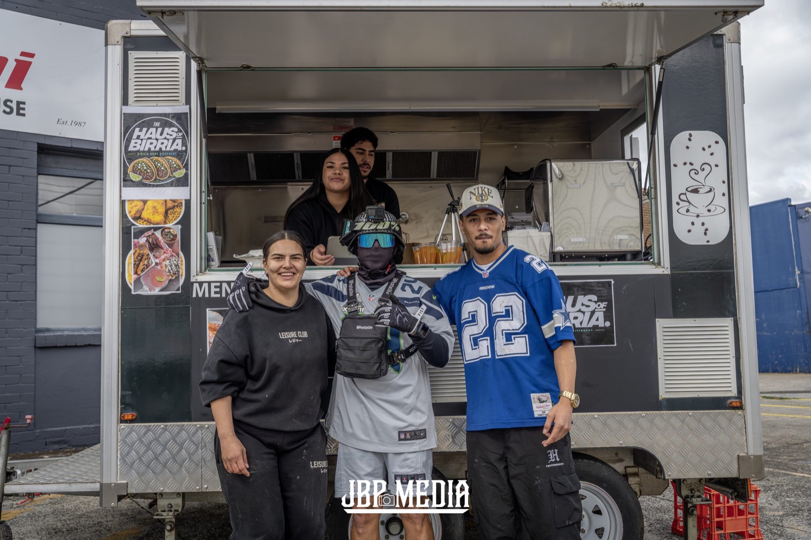 The Haus of Birria food truck feeding the crowd at the Lowrider Cars & Coffee, Melbourne. Photo: JBP Media